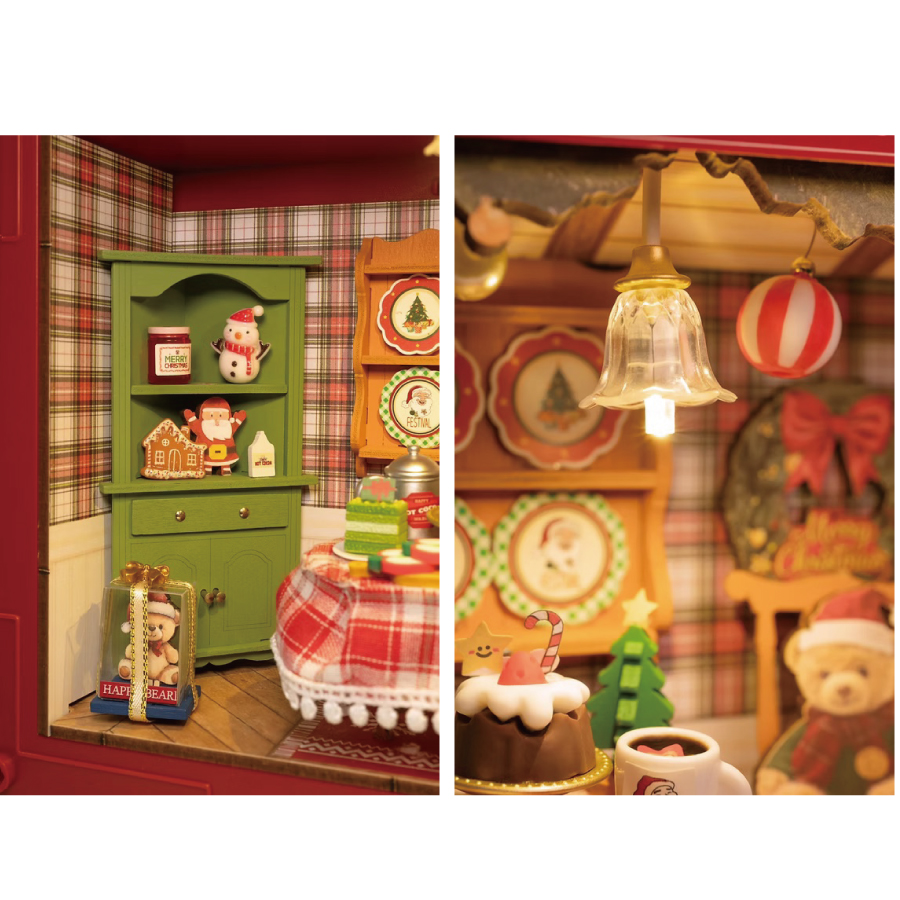 クリスマスイブ　クリスマスの前夜祭　Rolife 　手作り　木製パズル　きっと　くま　クリスマスインテリア 