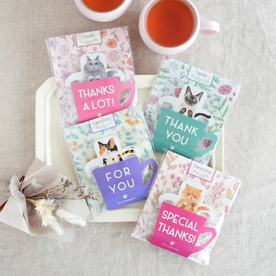 紅茶　ティーバッグ　ギフトセット　猫がかわいい　