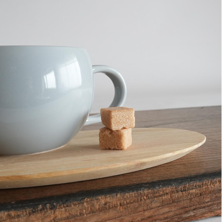 山桜の道具　茶器　茶敷　オーバルプレート　楕円