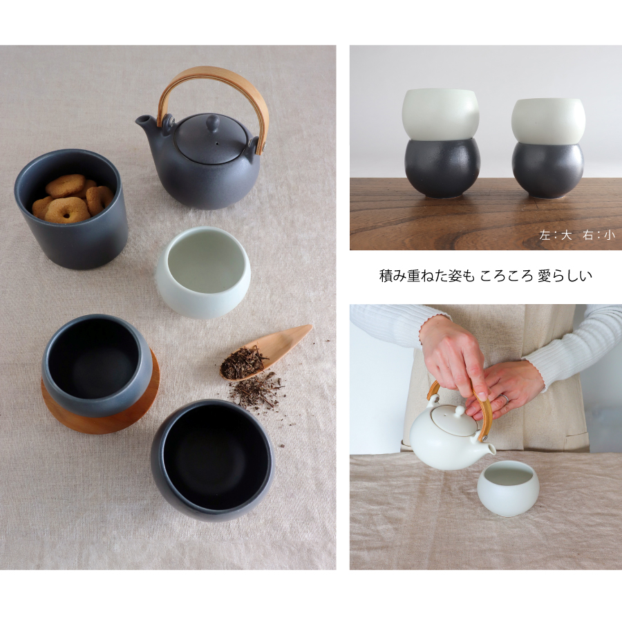 SHIKIKA SALIU ロロ　LOLO 湯呑み　茶碗　お茶　カップ　小鉢　陶器　美濃焼　日本製　かわいい