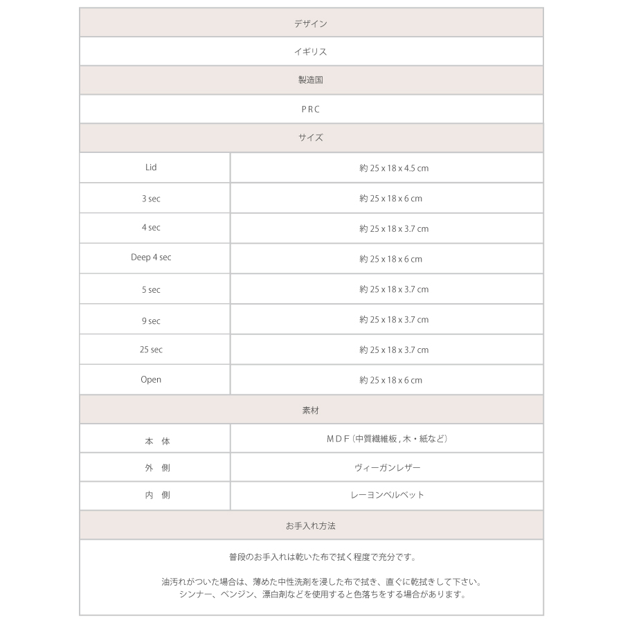 STACKERSジュエリーボックス4setのネイビーペブルの詳細